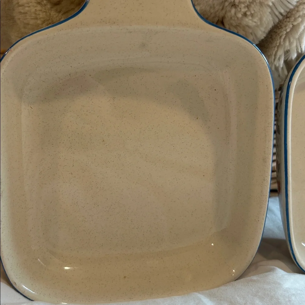 Vintage 90s goose floral stoneware dishes